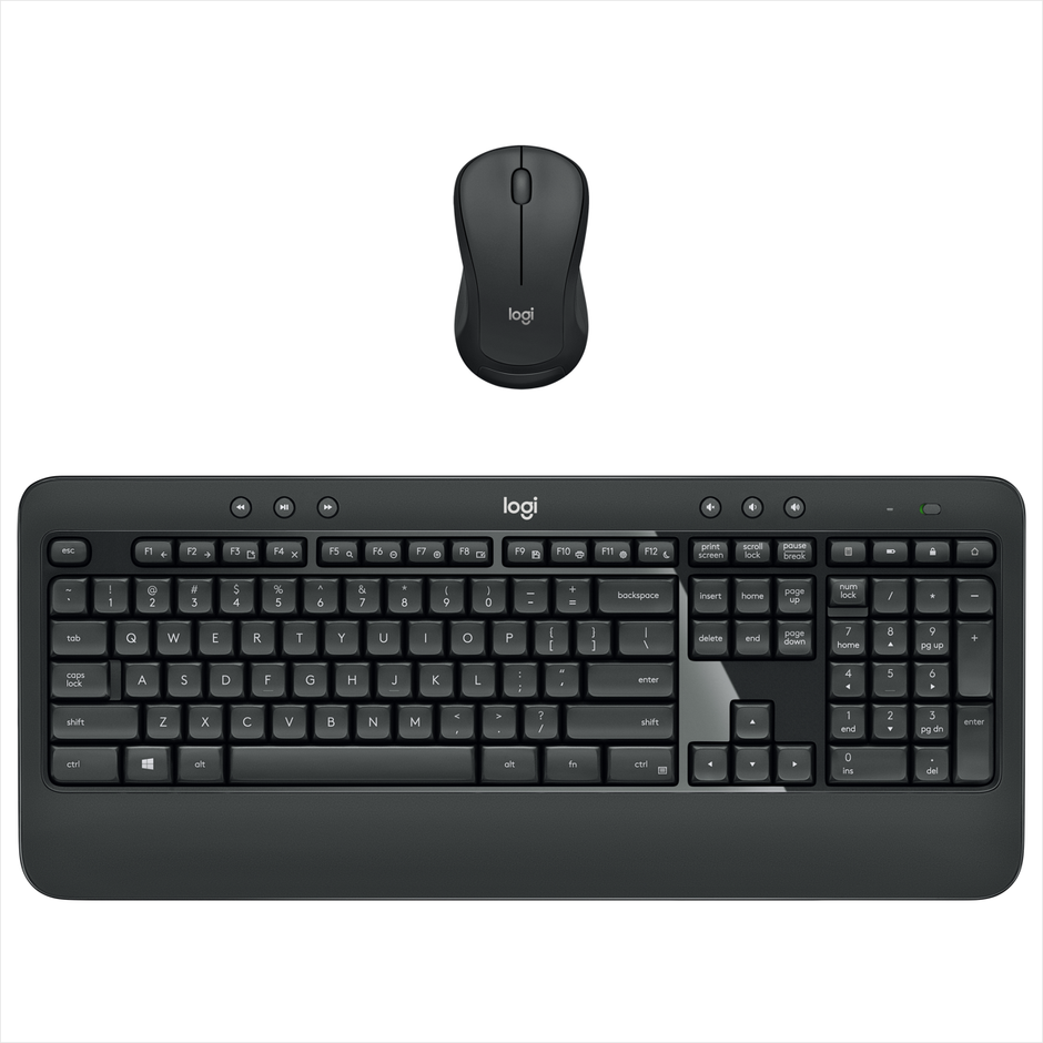 Combo Inalámbrico Logitech MK540 Advanced, Teclado con Reposamanos y Mouse Contorneado