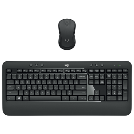 Combo Inalámbrico Logitech MK540 Advanced Teclado con Reposamanos y Mouse Contorneado