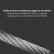 Guaya de Seguridad Xiaomi Electric Scooter Cable Lock Cable Acero 1200mm Código 5 Dígitos 1500N - Negro