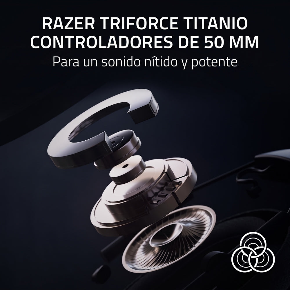 Audifonos Gamer Razer Blackshark V2 Pro  inalámbricos HyperSpeed Wireless de 2,4 GHz y Bluetooth 5.2. Edicion Play Station - Negro