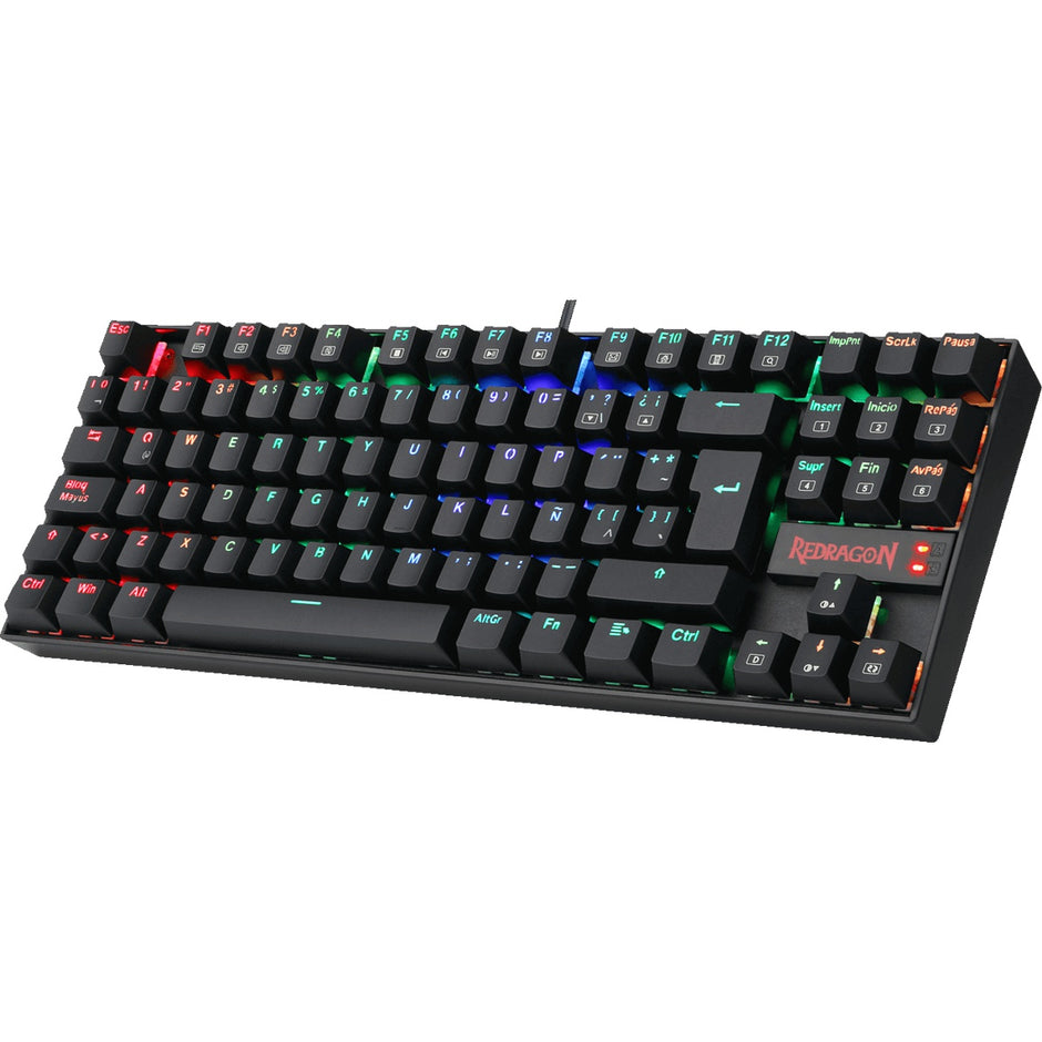 Teclado Gamer Mecánico Redragon K552RGB Kumara con Switch Rojo, Negro