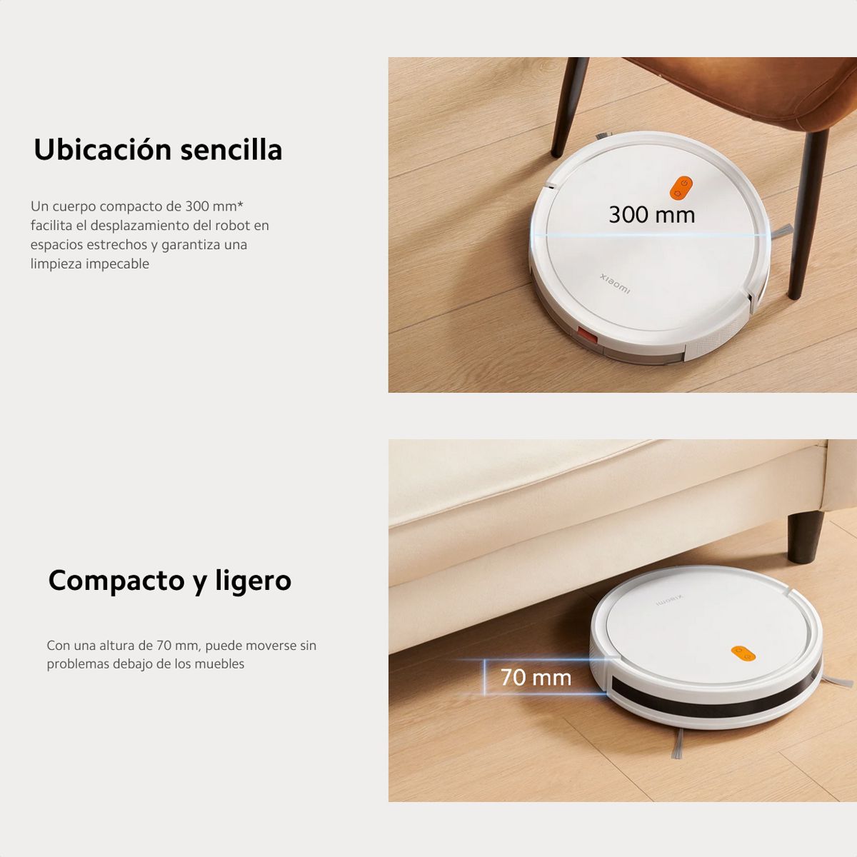 Robot Aspiradora Xiaomi Vacuum E5 Barre Aspira Trapea 3en1 App Mi Home Alexa Google