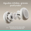 Audífonos Diadema Profesional Logitech Zone Wireless 2 ES Bluetooth ANC Híbrida Adaptativa - Blanco Crudo