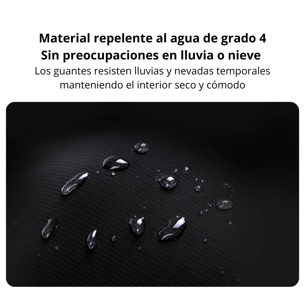 Guantes Térmicos Xiaomi Electric Scooter Riding Gloves Impermeables Antideslizantes Táctiles Talla L - Negro