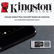 Memoria Micro SD Kingston 256GB Canvas Select Plus 150MB/s A1 C10 U1 V10 Android + Adaptador SD