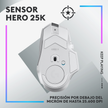 Mouse Gamer Inalámbrico Logitech G502 X PLUS RGB HERO 25K DPI 13 Botones - Blanco