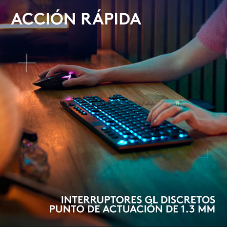 Teclado Gamer Inalámbrico Logitech G915 X Lightspeed Rgb