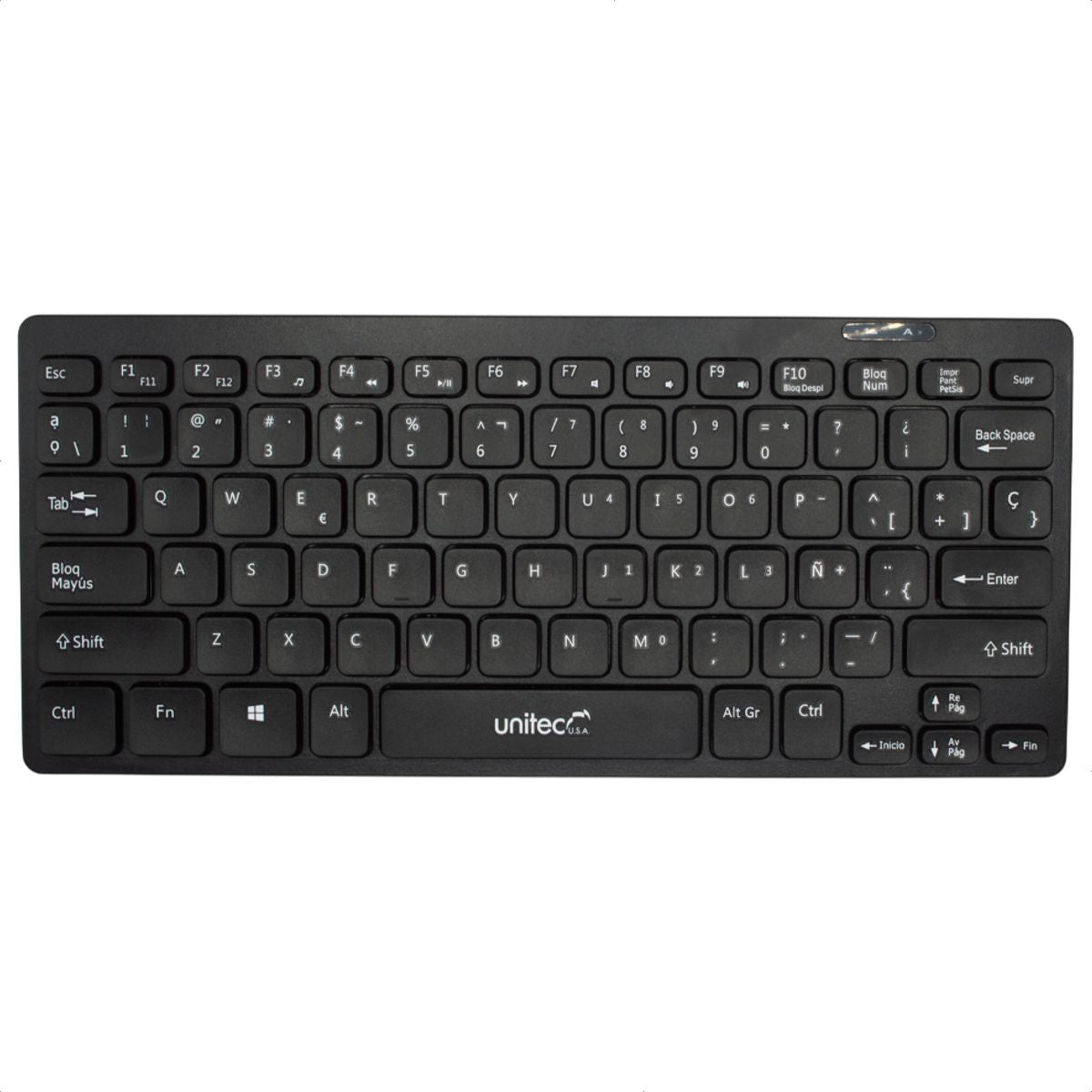 Mini Combo Unitec KT832 Teclado y Mouse Inalámbrico USB 2.4GHz Compacto con 1200 DPI