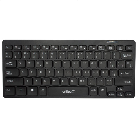 Mini Combo Unitec KT832 Teclado y Mouse Inalámbrico USB 2.4GHz Compacto con 1200 DPI
