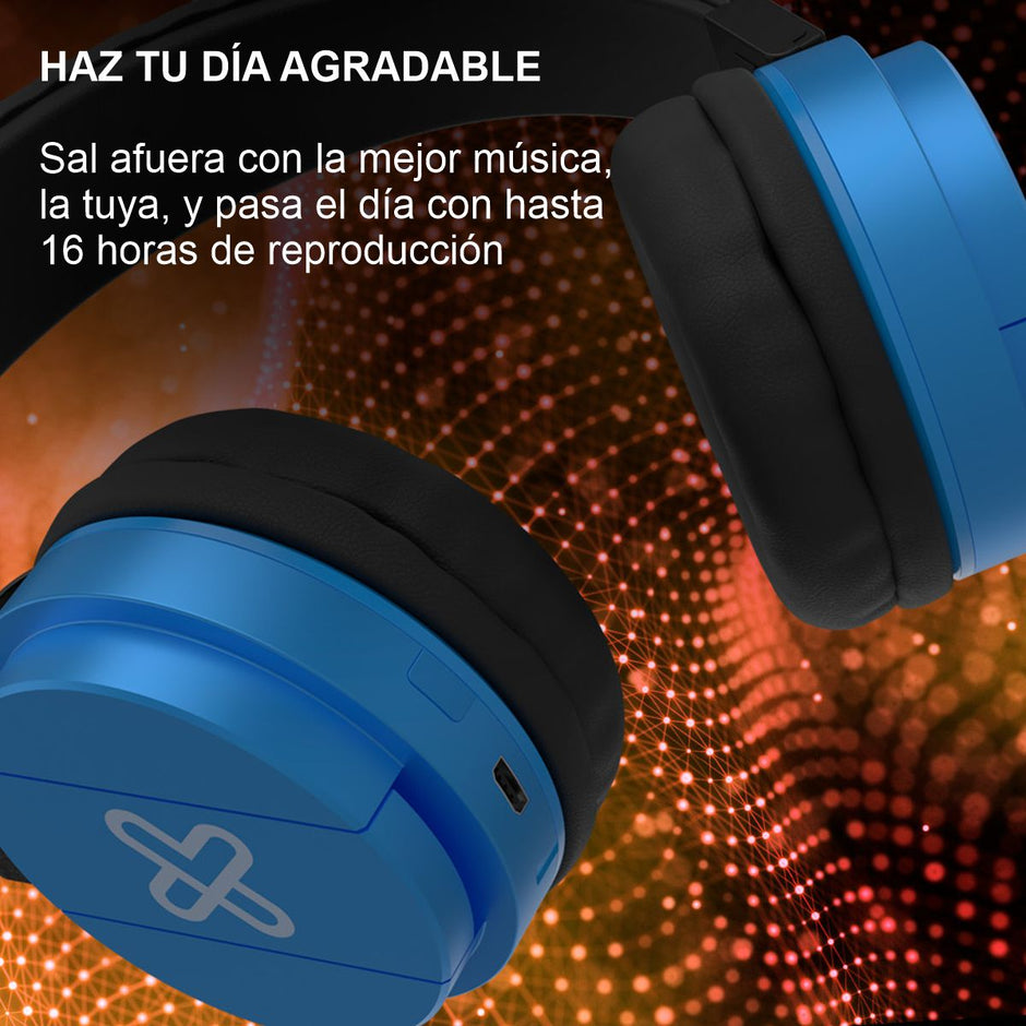 Diadema Inalámbrica Bluetooth Klip Xtreme Fury Pro KWH-001 con Micrófono / Rojo