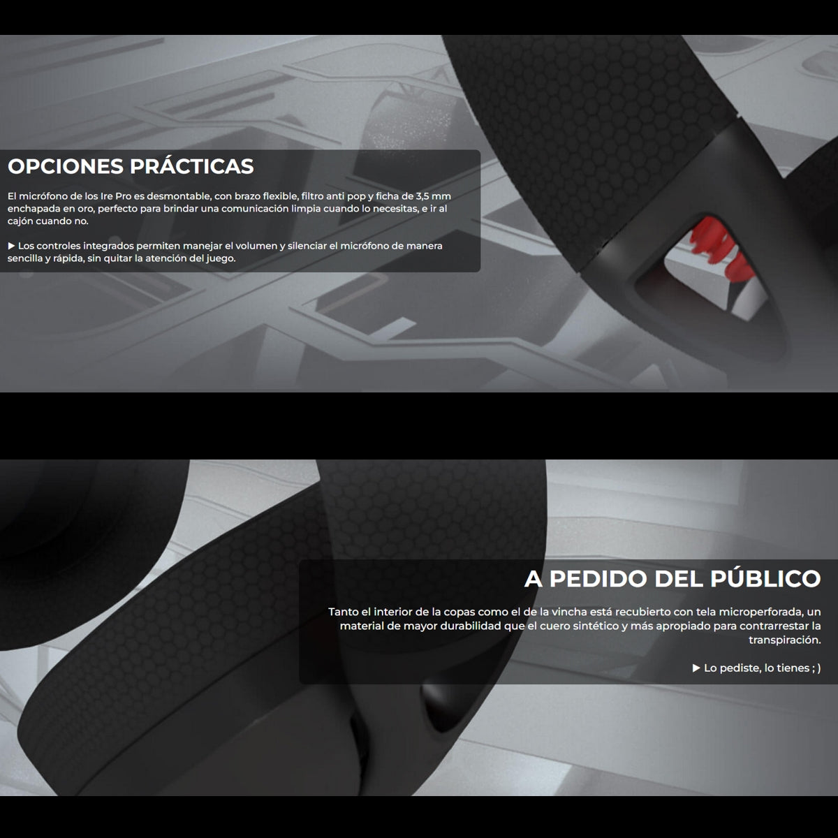 Combo Gamer Redragon Diadema Wireless H848 IRE PRO + Mouse RGB M601-RGB Centrophorus 2