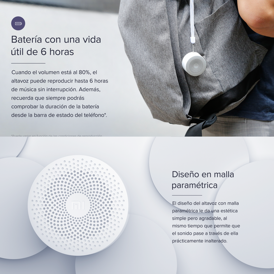 Mini Parlante Con Altavoz Xiaomi Mi Compact Blueooth 4.2