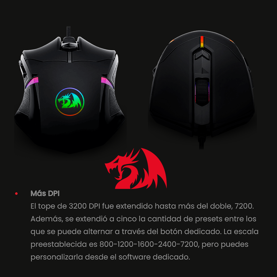 Combo Gamer Teclado Membrana Redragon Shiva K512RGB + Mouse Centrophorus2 M601RGB 7200 DPI Pesas