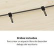 Escritorio Eléctrico de Altura Ajustable TechGo DMTB3-CA Diseño Ergonómico y Moderno - Rústico