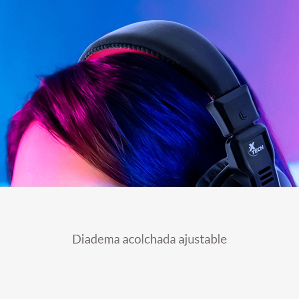 Xtech XTH-500 Audífonos Gamer Estéreo con Micrófono y Conexión Dual 3.5 mm