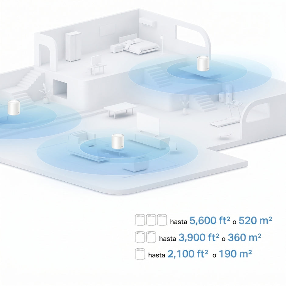 Sistema Wifi 6 Mesh AX1500 TP-Link Deco X10 (3-pack) con OFDMA y MU-MIMO para Más Dispositivos