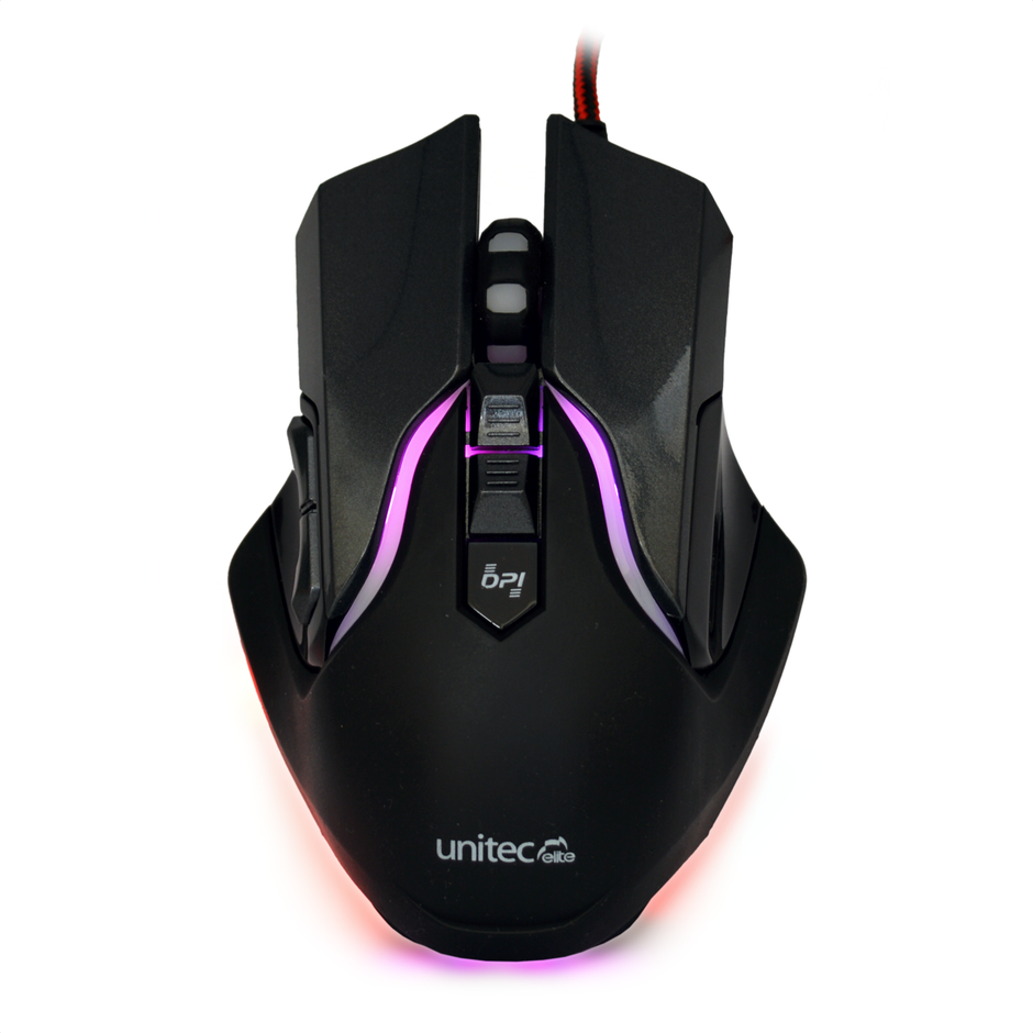 Mouse Gamer Usb 7 Botones Star Tec G6, 800/1200/1600/2400dpi U-M-903