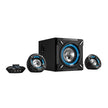 Sistema De Sonido Gamer Genius SW-G2.1 1000 26W Luz Led Azul - Negro