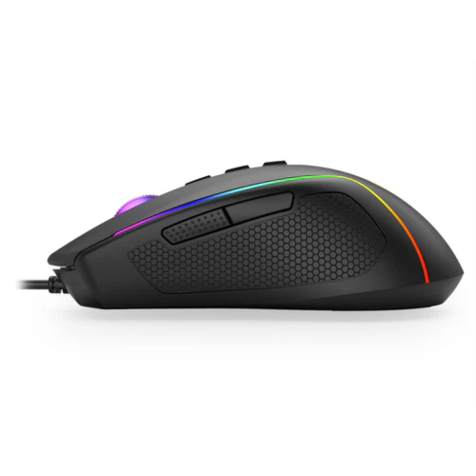 Mouse Gamer T-dagger Darkangel Lite, Iluminacion Rgb, 8 Botones Programables, 10000 Dpi