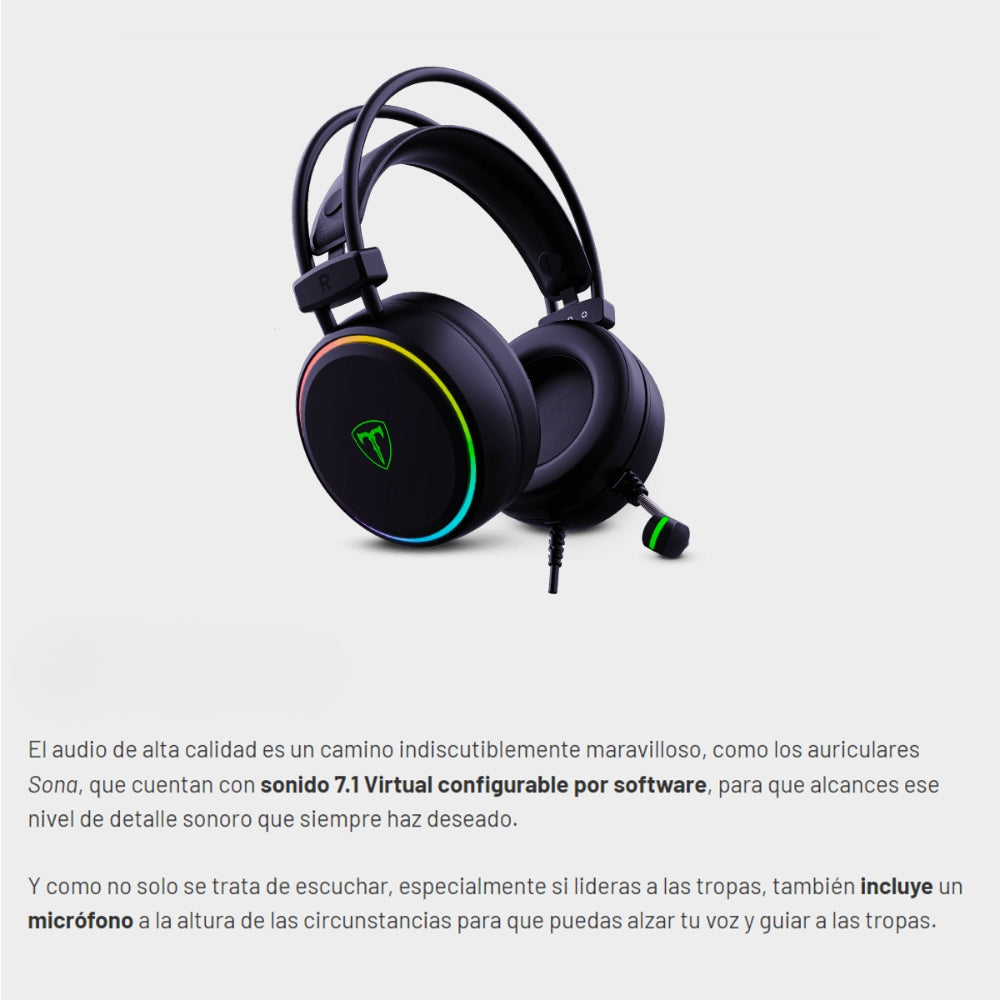 Combo Gamer 3 En 1 Teclado Mecanico TGS-009, Mouse 10000 DPI, Diadema 7.1 T-dagger