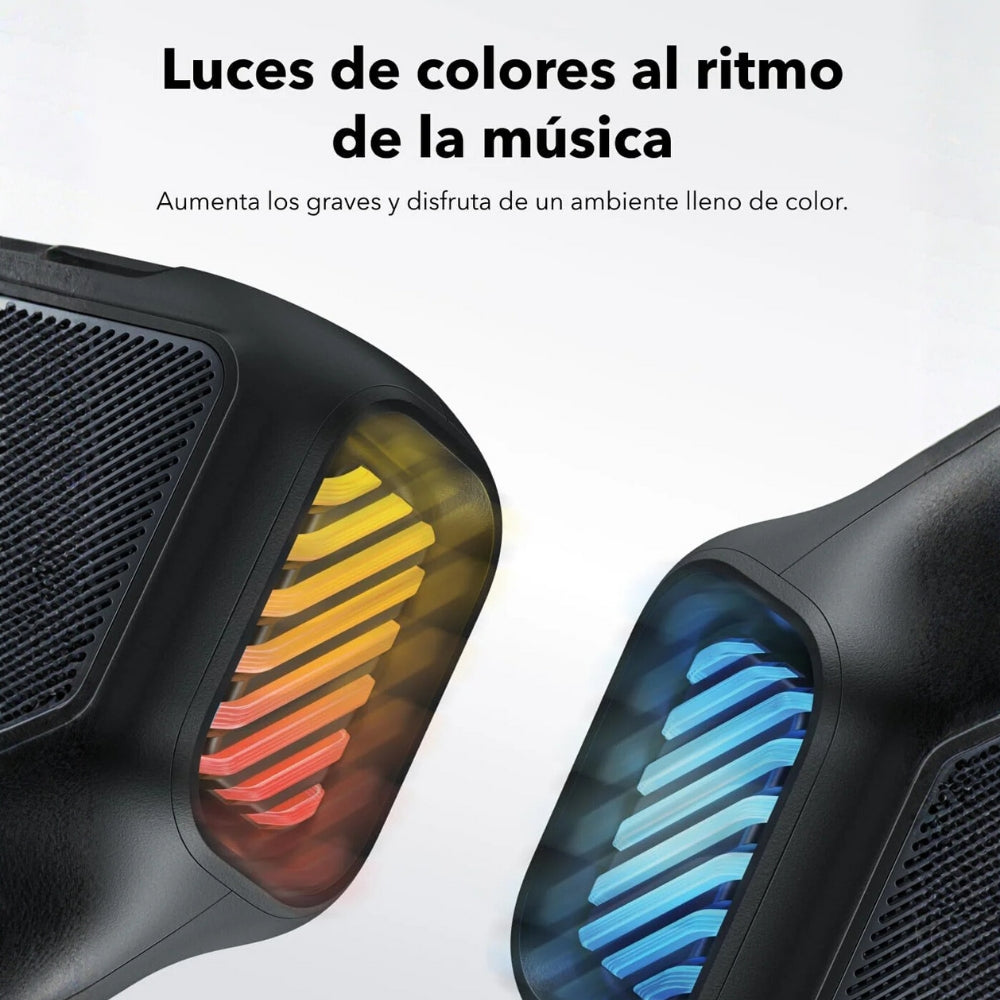 Parlante Bluetooth Anker Soundcore Boom 2 Potente 2.1 con BassUp 2.0 IPX7 Batería 24h y Luces LED