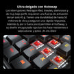 Teclado Gamer Mecanico Redragon Horus TKL Inalambrico Bajo Perfil Switch Red - Negro