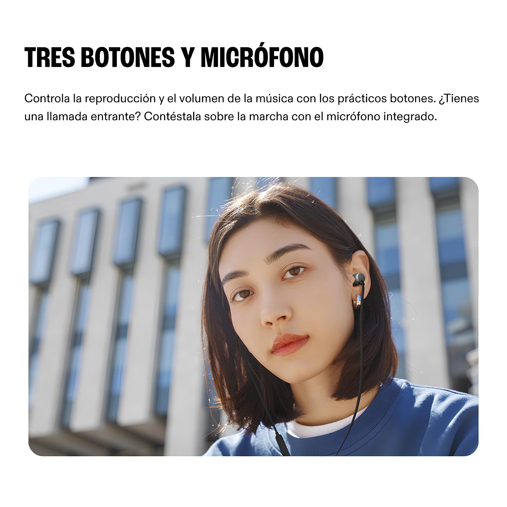 Audífonos JBL Tune 310C USB-C con Micrófono, Audio Alta Resolución y Sonido Pure Bass Negro