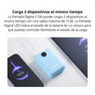 Power Bank Adata C100 Patalla Digital 10000mah 20W USB-C/USB-A y Carga Rápida QC/PD - Negro