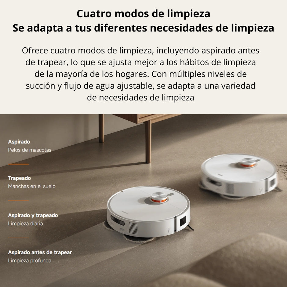 Aspiradora Robot Xiaomi Vacuum X20 Pro 7000Pa Estación Omni Autovaciado Lava/Seca Mopas Giratorias