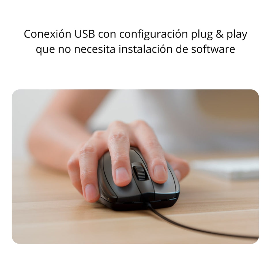 Mouse Alambrico Xtech Xtm-206 Optico 3 Botones Usb