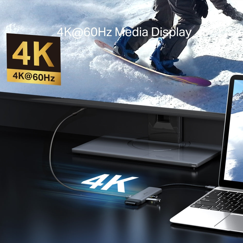 Hub USB-C 7 en 1, TP-Link UH7020C con Puerto HDMI, SD, Micro SD, USB-A, USB-C y Carga Rápida