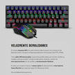 T-Dagger Combo Gamer Main Force TGS-008 LIT Teclado Mecánico 60% + Mouse RGB Chroma