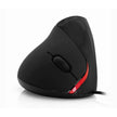 Mouse Vertical Ergonómico Evita Túnel Carpiano 5 Botones Blk