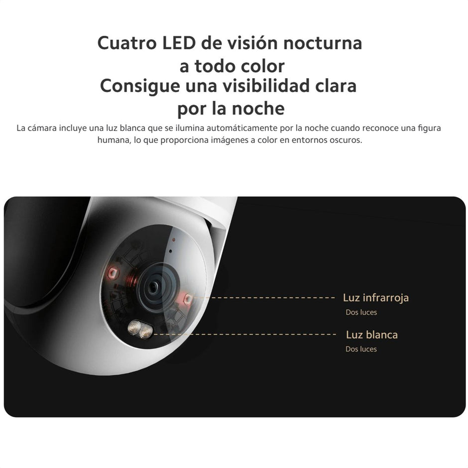 Xiaomi Cw300, Cámara Seguridad Exterior Ip66 4mp Color Noche