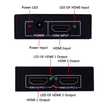Multiplicador Splitter Hdmi, 1 Entrada X 2 Salidas, 1080p 3d