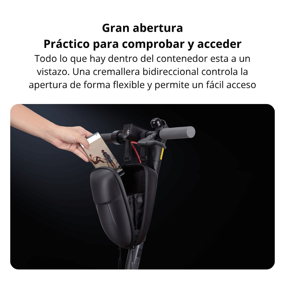 Bolso Xiaomi para Scooter Eléctrico Diseño Rígido Compartimentos Múltiples y Protección contra Golpes - Negro