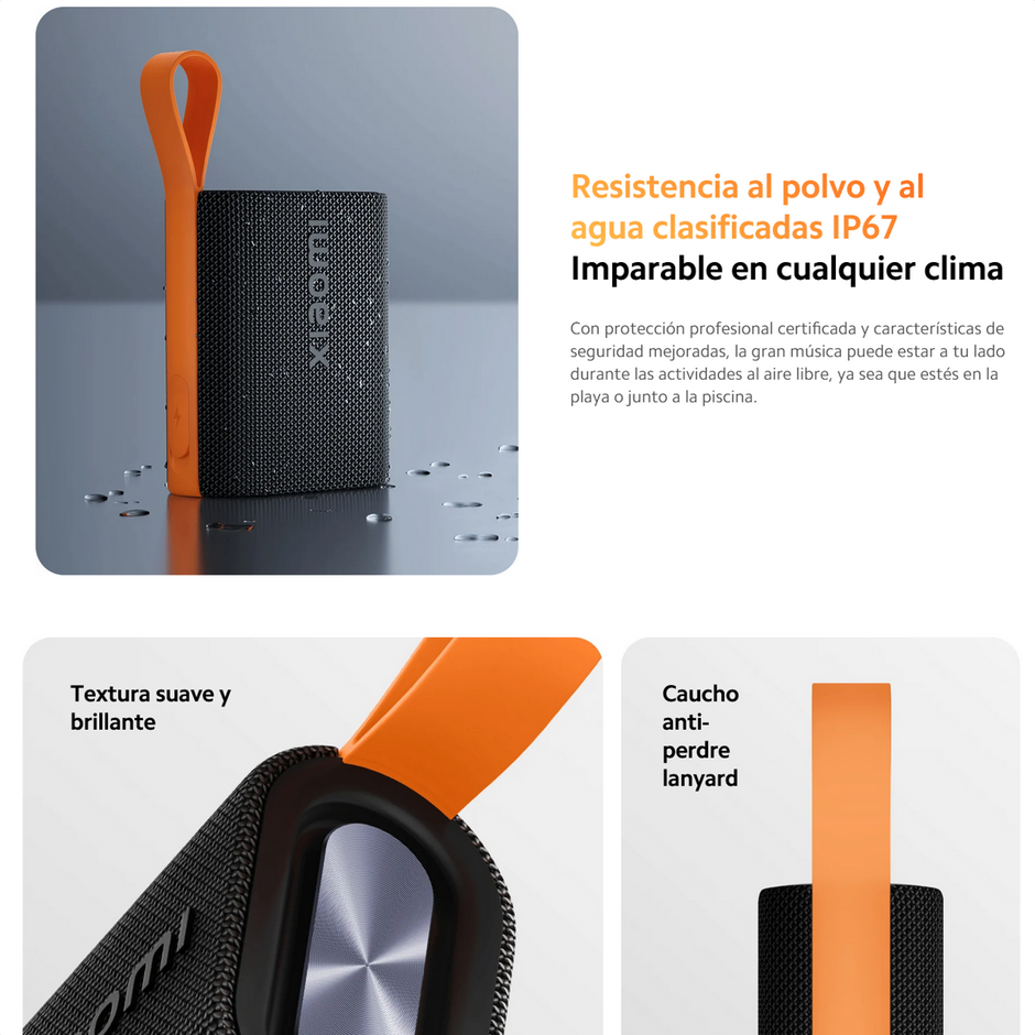 Xiaomi Sound Pocket, Parlante Inalámbrico Portátil IP67 TWS - Rosa