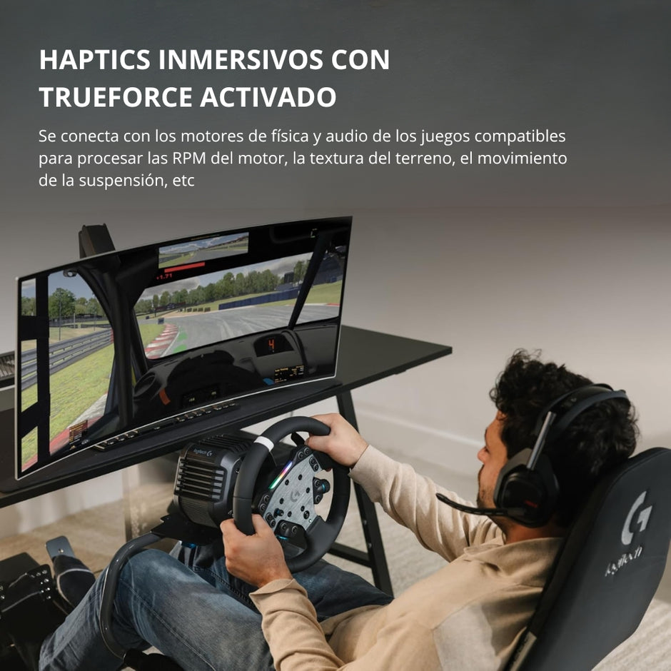 Logitech Volante RS50 TrueForce Direct Drive 8Nm Simulación Racing PC PS5 PS4 Plug&Play