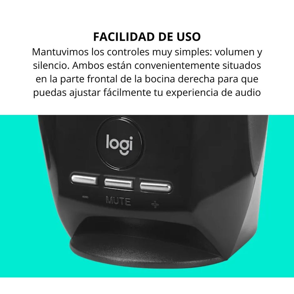Parlantes Estéreo USB Logitech S150 con Control de Volumen y Mute