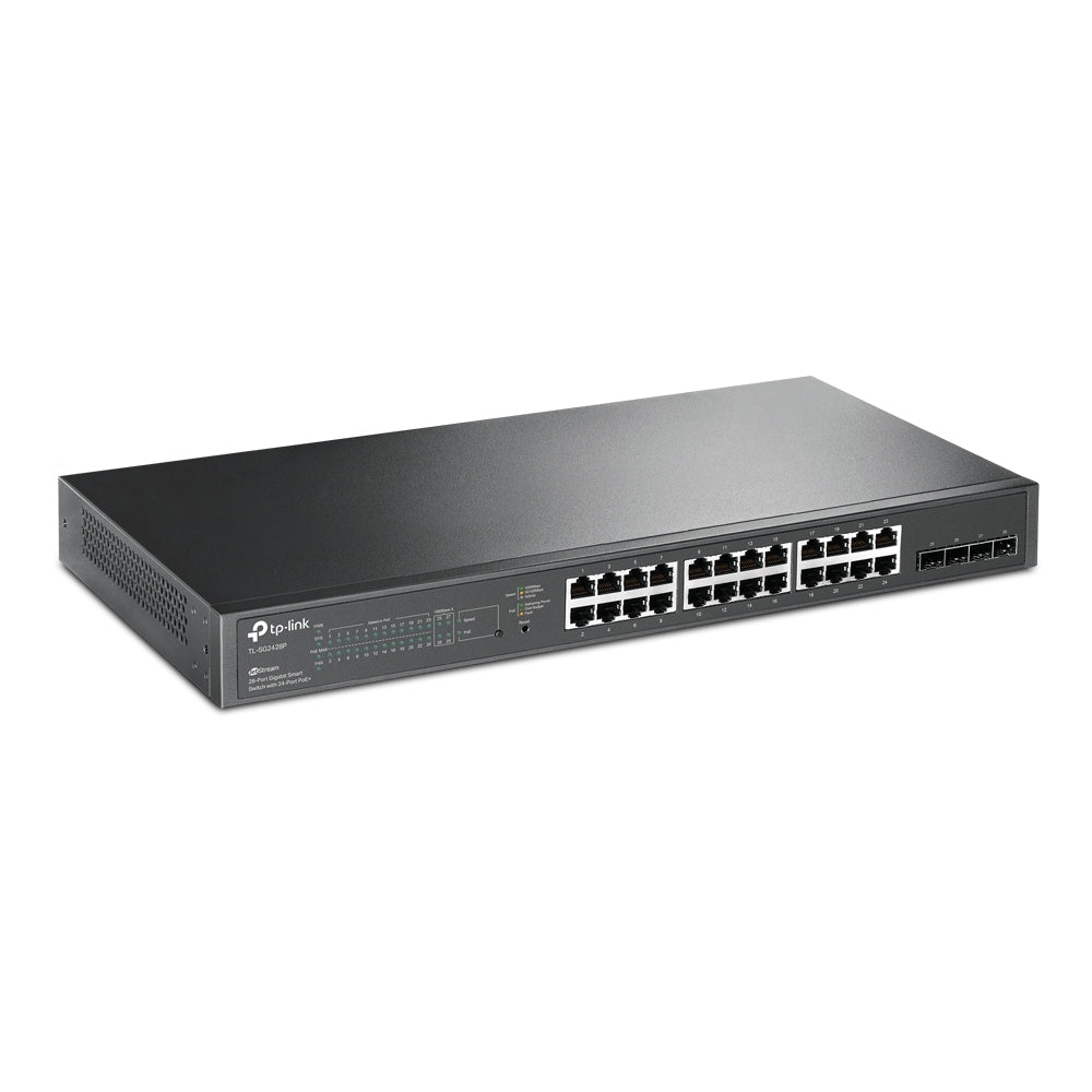Switch TP-Link TL-SG2428P 24 Puertos Gigabit PoE+ 250W, 4 SFP Gigabit y Gestión Cloud Centralizada