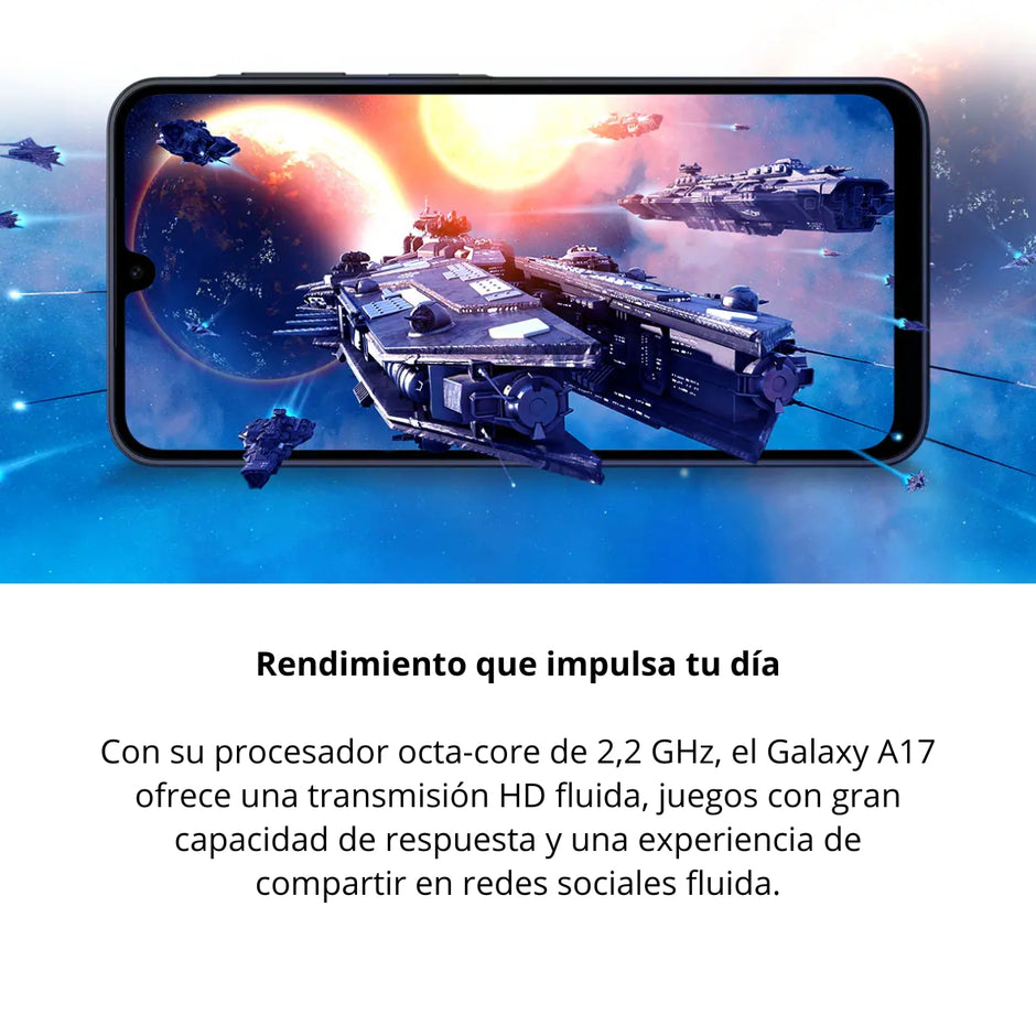 Celular Samsung Galaxy A17 4G Dual SIM Super AMOLED 6.7” 90Hz 256GB/8GB 50MP OIS IP54 5000mAh - Azul