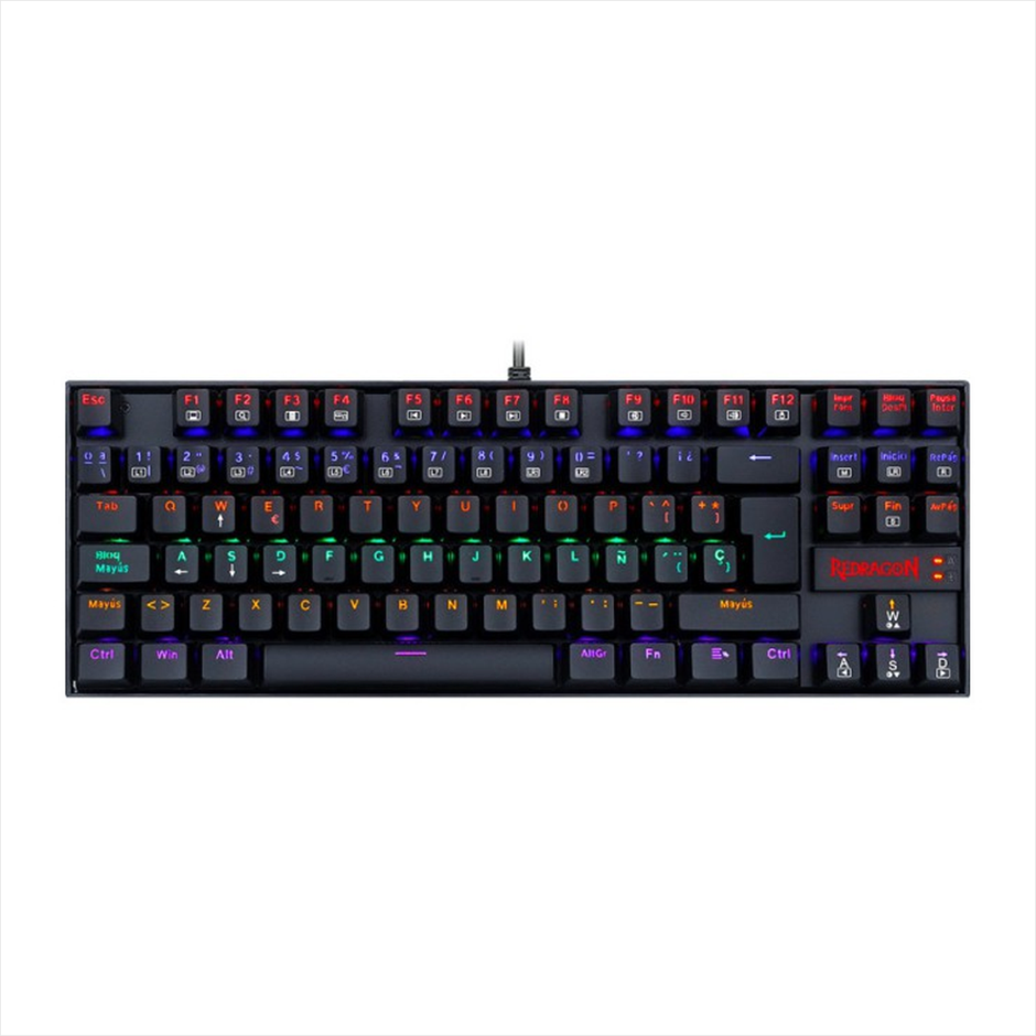 Teclado Gamer Mecánico Redragon K552-kr Kumara 2, Switch Red