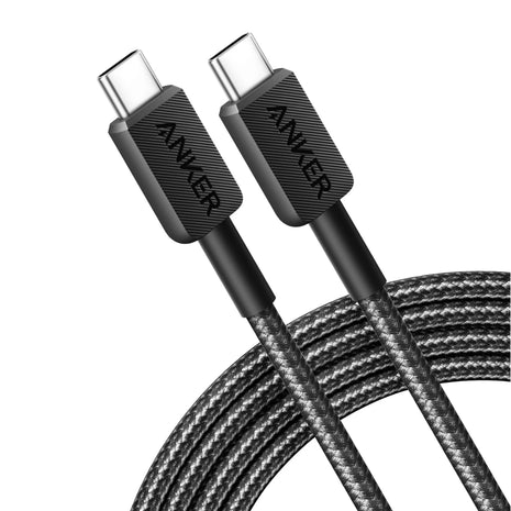 Cable Trenzado Usb-c A Usb-c 1.8m Anker 322 Carga Rápida 60w blk