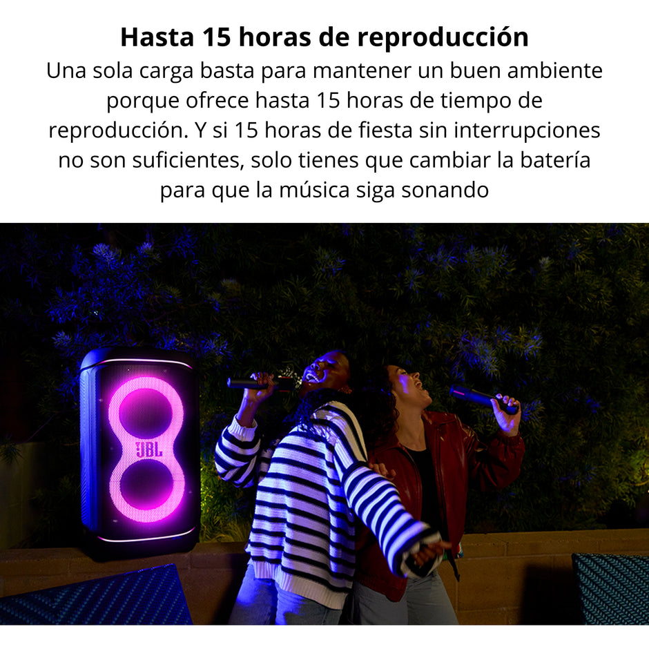 Parlante Cabina Bluetooth JBL PartyBox 520 400W RMS IPX4 Batería 18h Auracast AI Sound Boost Luces LED