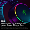 Combo Gamer T-Dagger Diadema Sona 7.1 Virtual RGB + Mouse Darkangel Lite 10000 DPI 8 Botones