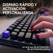 Teclado Gamer Mecanico Logitech G512 X 75 Switch Tactil + Reposamuñecas Logitech Palm Rest - Negro