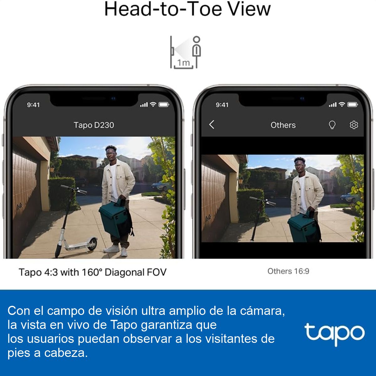 Cámara De Video Con Timbre Inteligente TP-Link Tapo D230S1