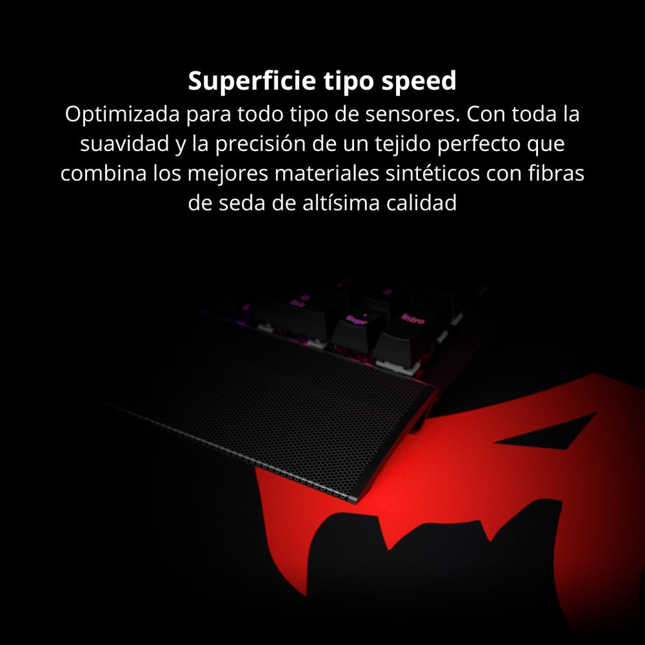 Pad Mouse Gamer Redragon Kunlun P006A 88cm x 42cm Tipo Speed - Negro/Rojo