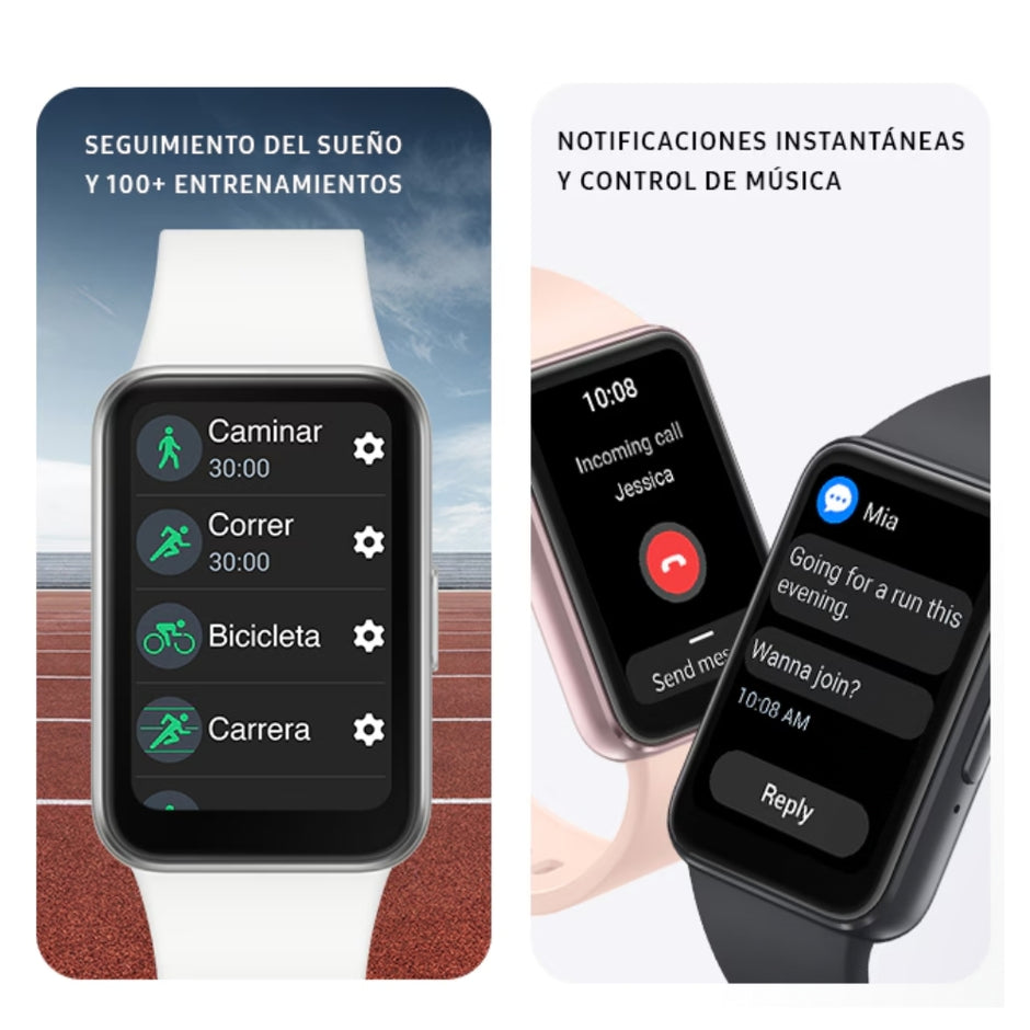 Smart Band Samsung Galaxy Fit3 AMOLED 1.6” Aluminio 5ATM+IP68 Batería 13 Días Caídas/Sueño - Gris