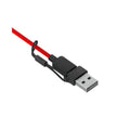 Diadema Alambrica HP Poly BW 3220 USB-C + USB-A con Microfono, Negro/Rojo